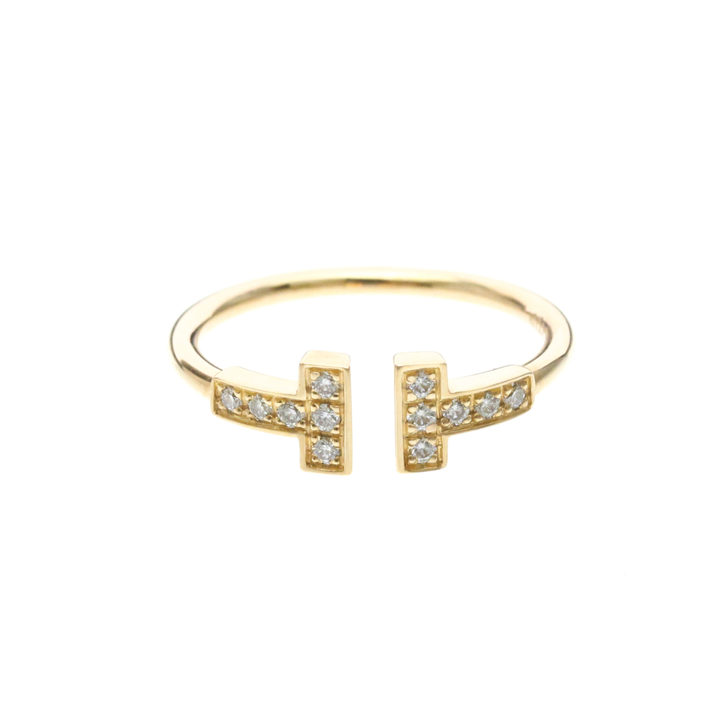 TIFFANY 18k Gold Diamond Ring
